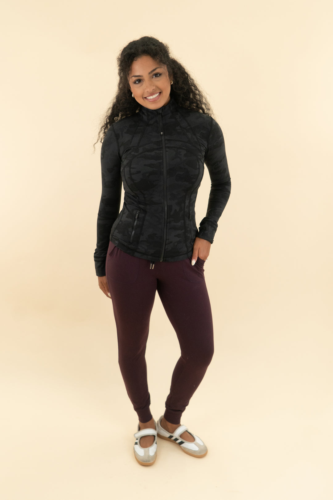 lululemon black camo zip up jacket (4)