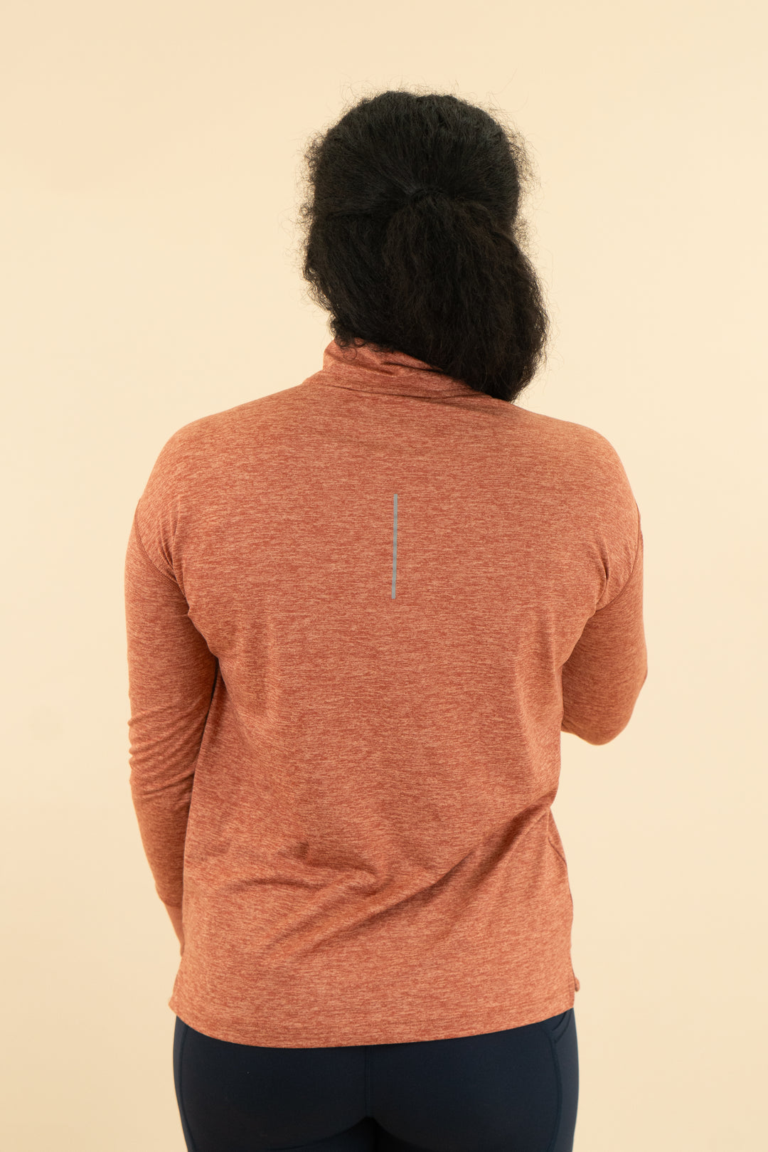 nike burnt orange pullover (s)