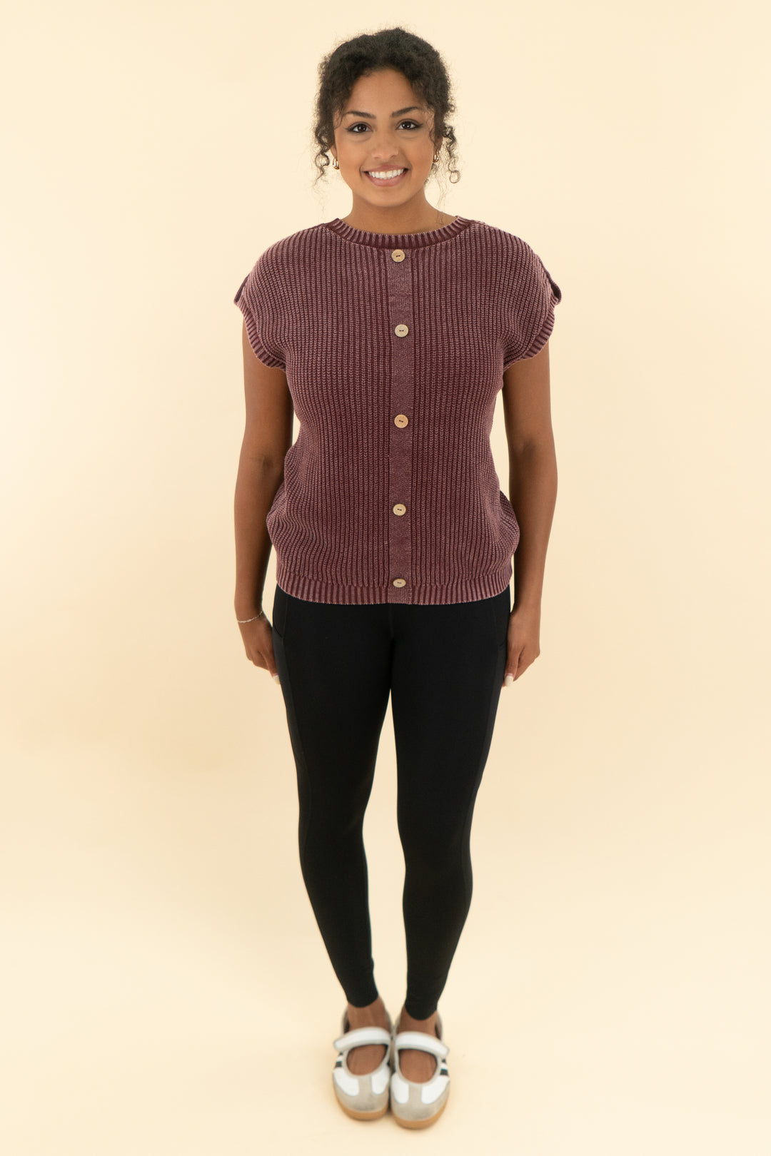 maroon sweater top (s)