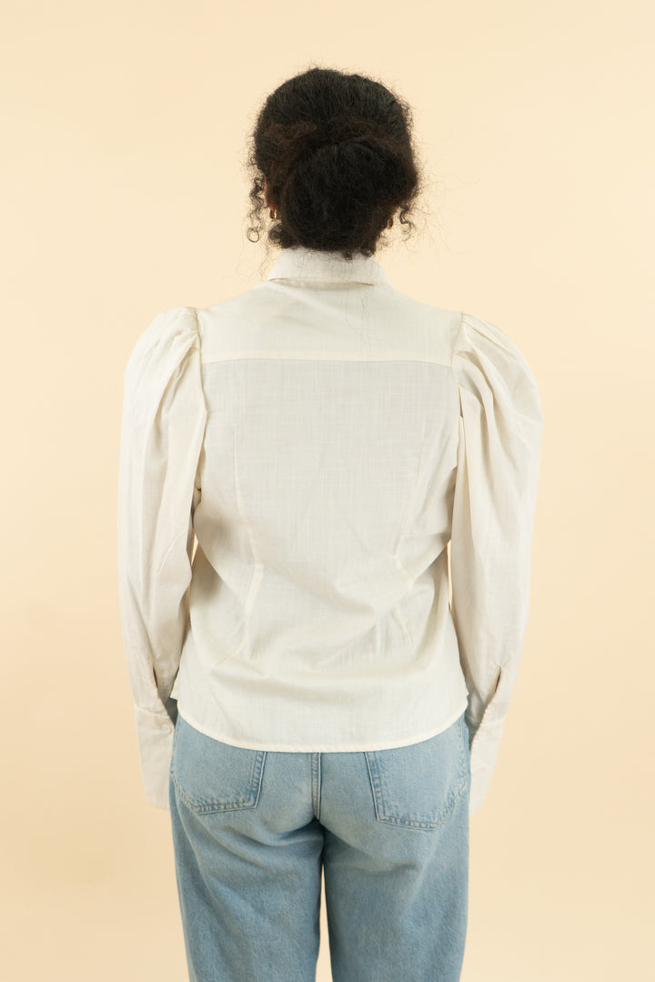 irvine heritage white button down (l)