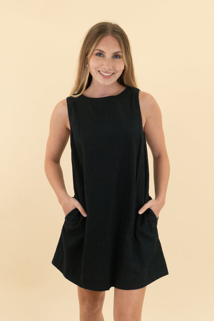 abercrombie & fitch black shift dress nwt (xs; retail $70)
