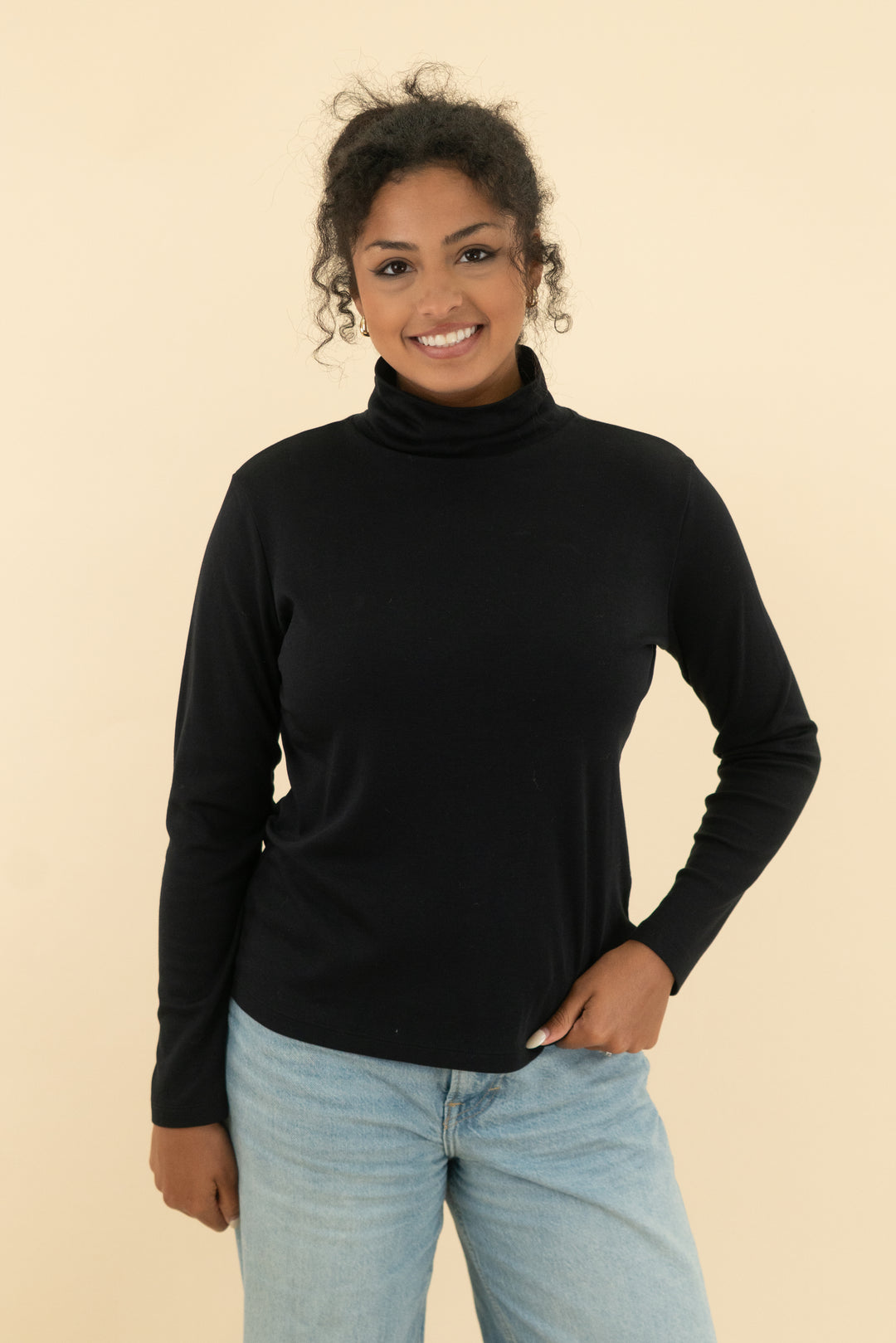 l.l. bean black turtleneck (m; retail $54.95)