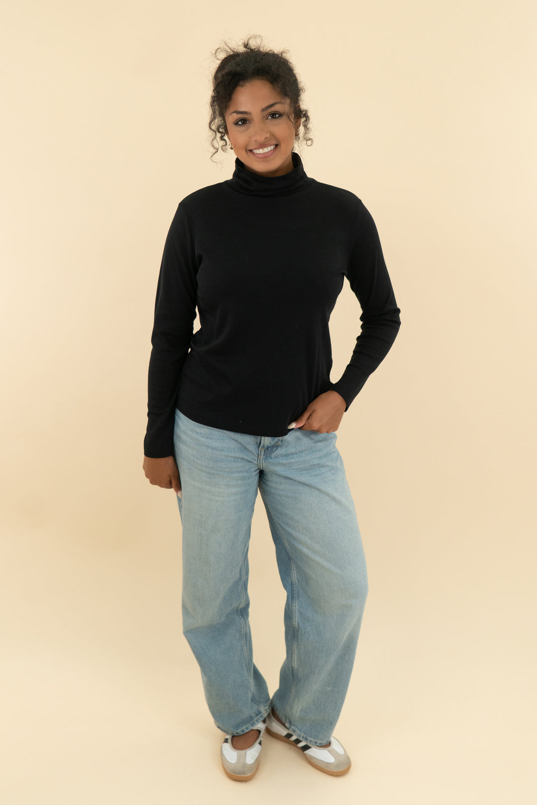 l.l. bean black turtleneck (m; retail $54.95)