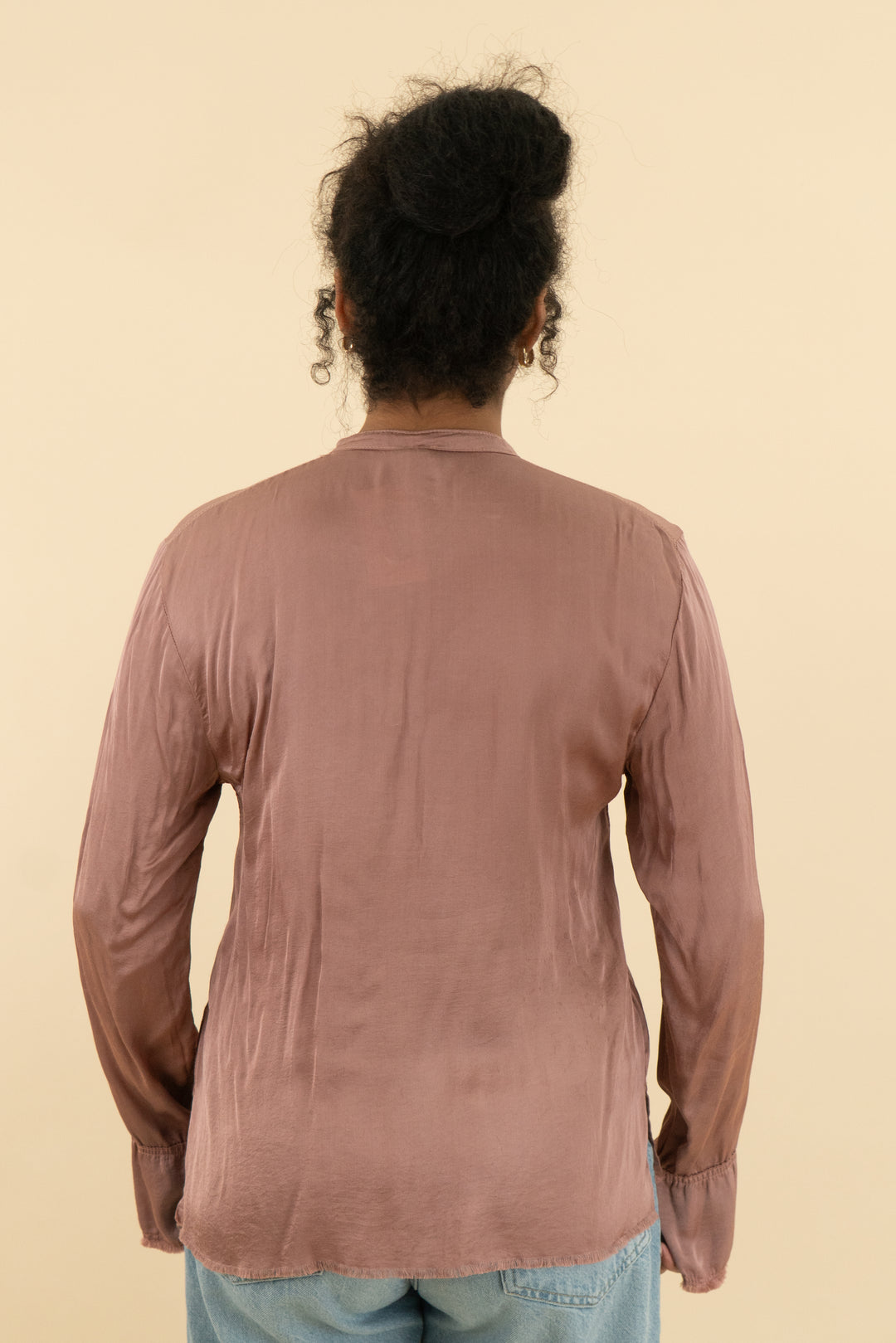 jaga dusty rose button up long sleeve blouse (2)