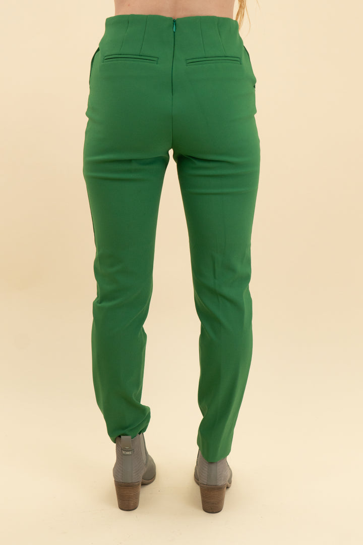 rachel zoe mid rise green pants (2; retail $82.99)