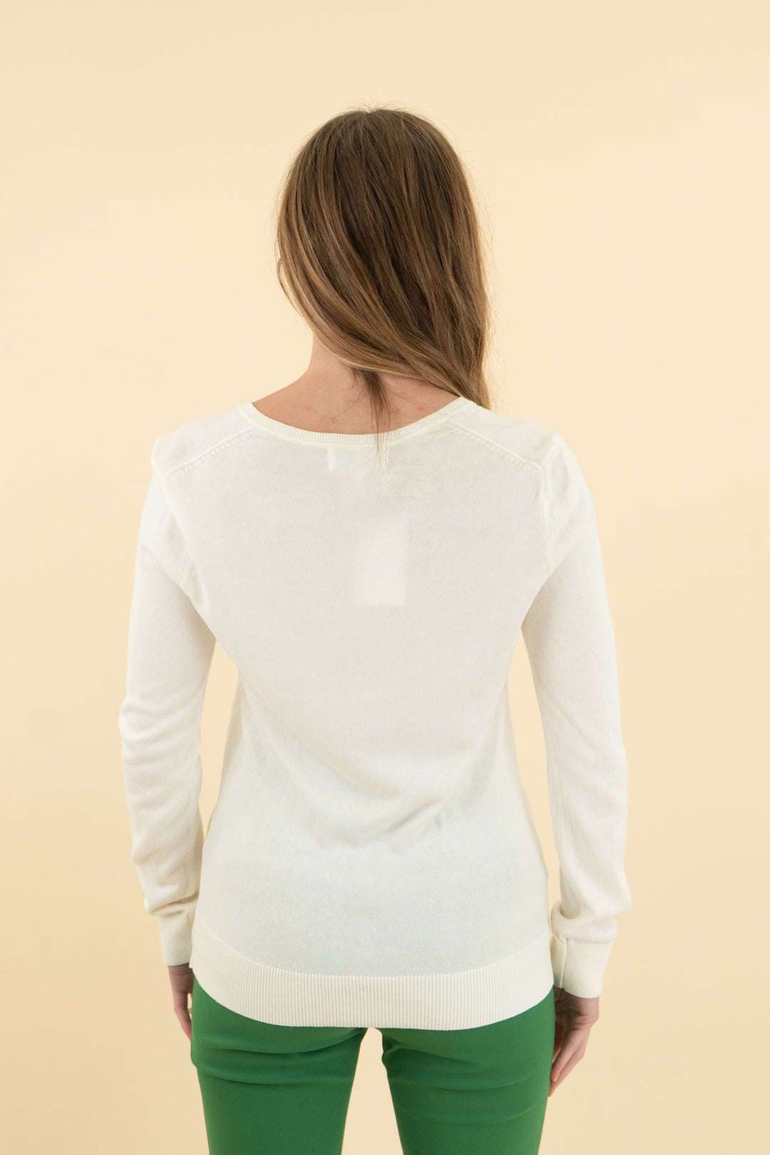 banana republic cream forever sweater (xs)