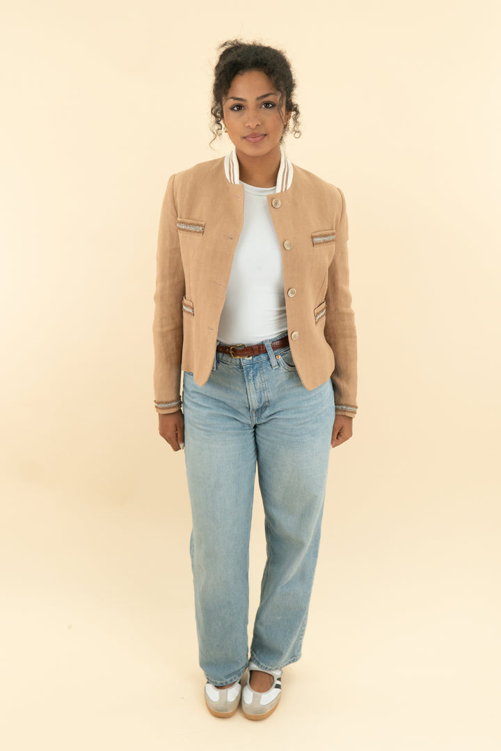 eleventy brown jacket with rhinestone detail (4)