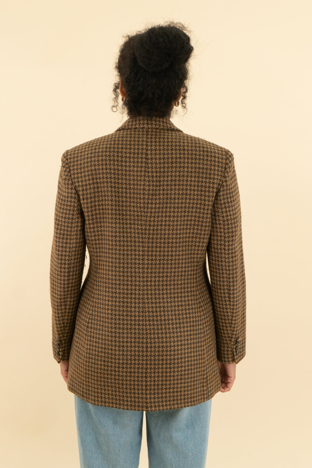 ralph lauren brown houndstooth blazer (4)