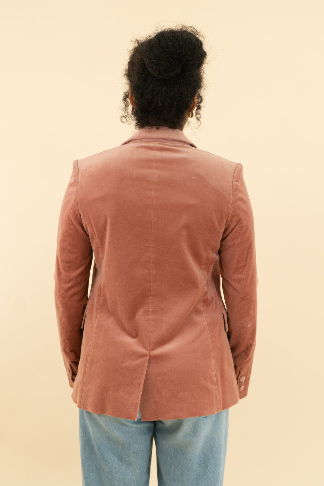 frame old rose classic blazer (4; retail $575)
