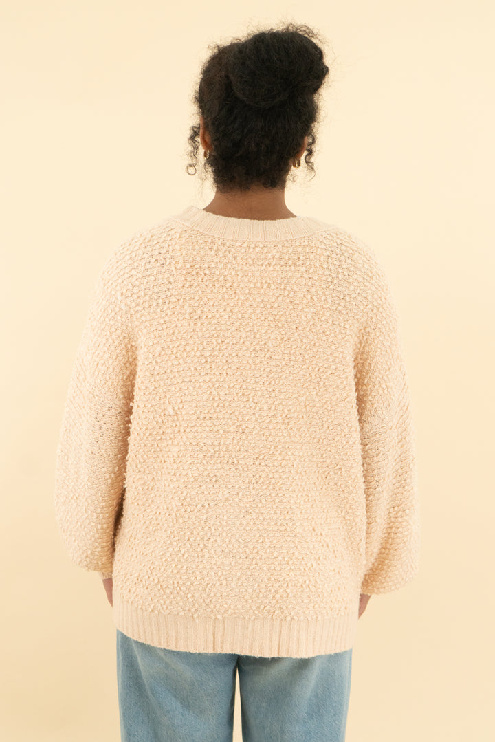 aerie x emily & meritt peach textured knit cardigan nwt (xs; retail $98)