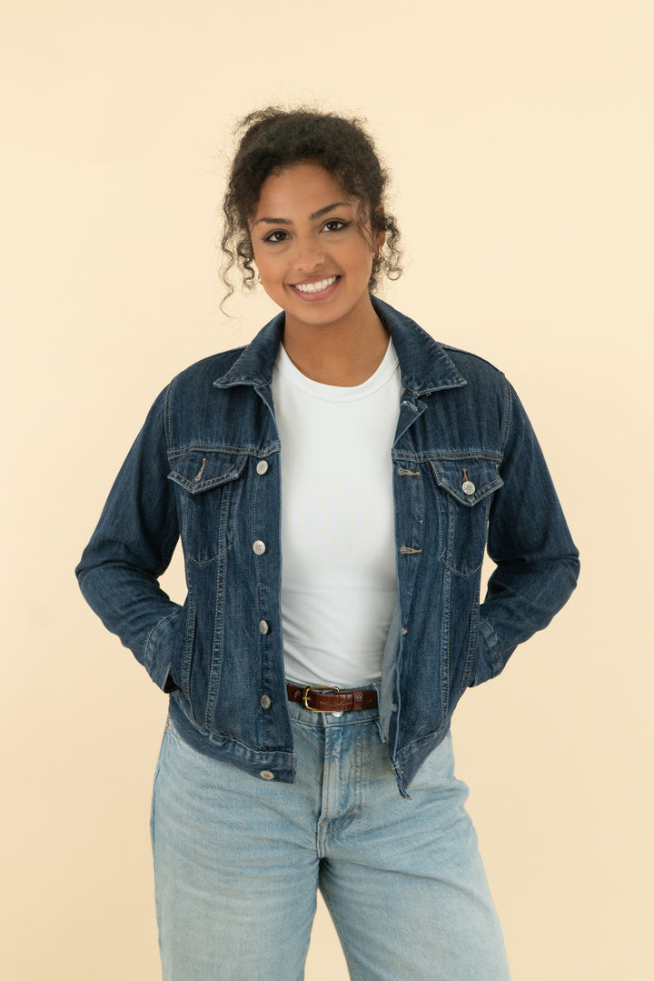lucky brand denim jacket (s)