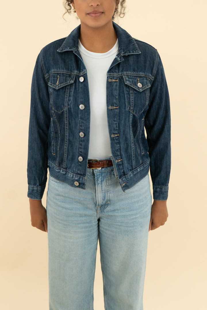 lucky brand denim jacket (s)