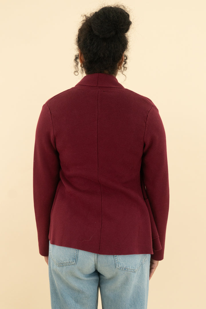 summersalt burgundy cardigan NWT (xs)