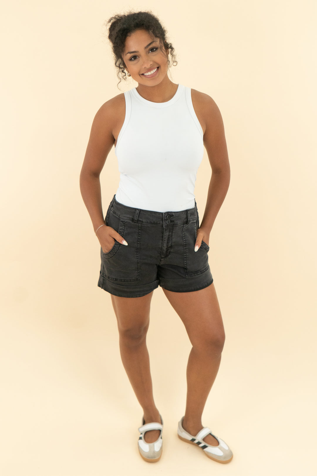 sanctuary denim black short (30)