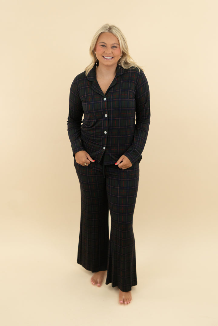 in my jammers green plaid pajama set NWT (m)
