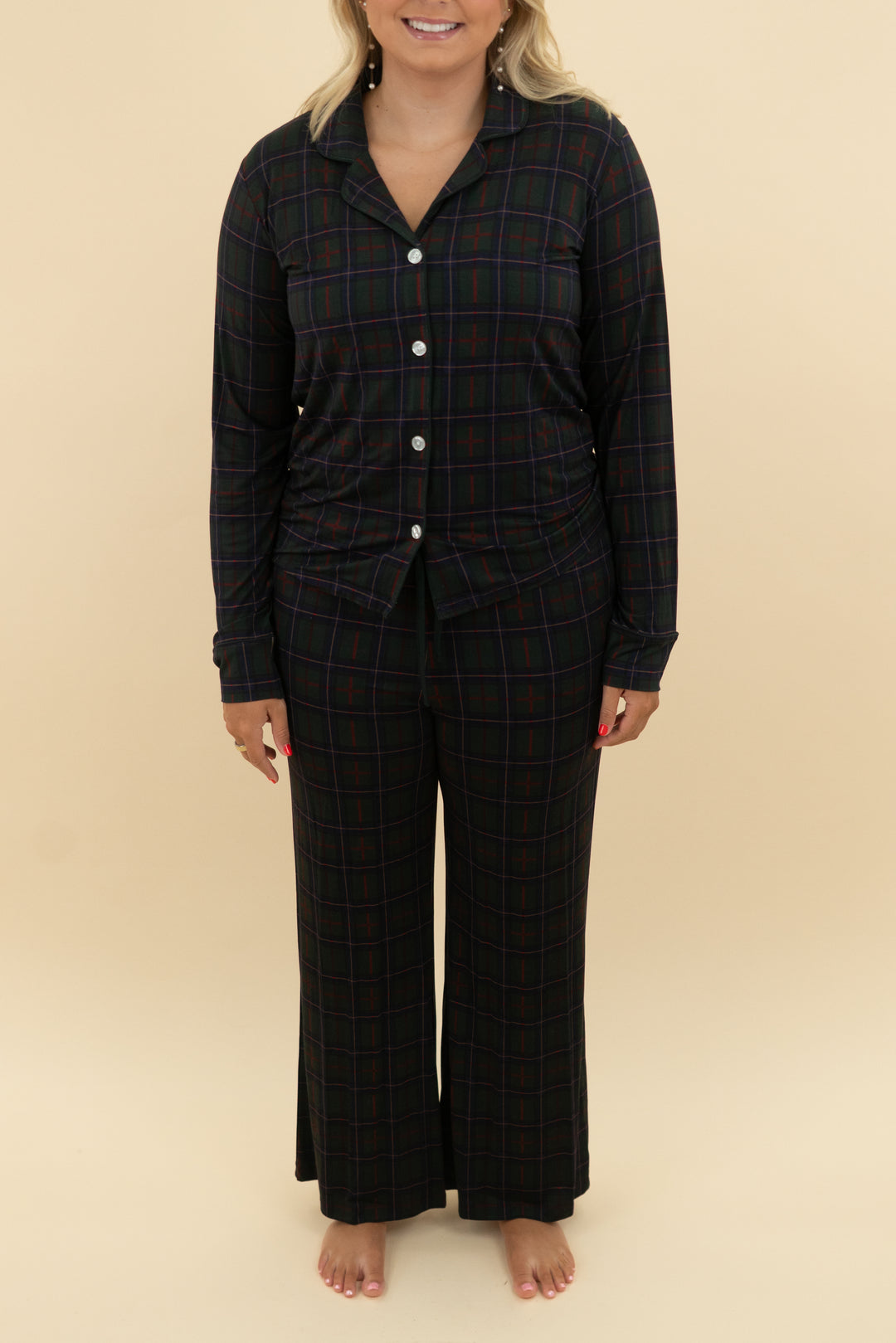 in my jammers green plaid pajama set NWT (m)