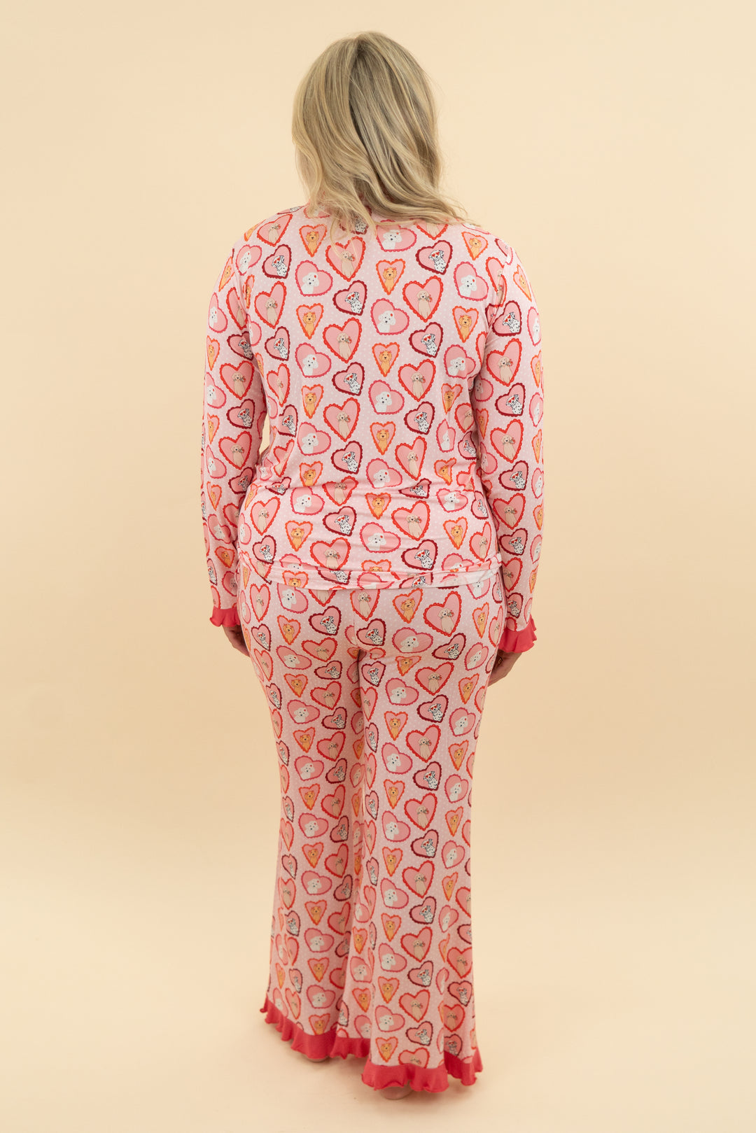 in my jammers valentine dog pajama set NWT (l)