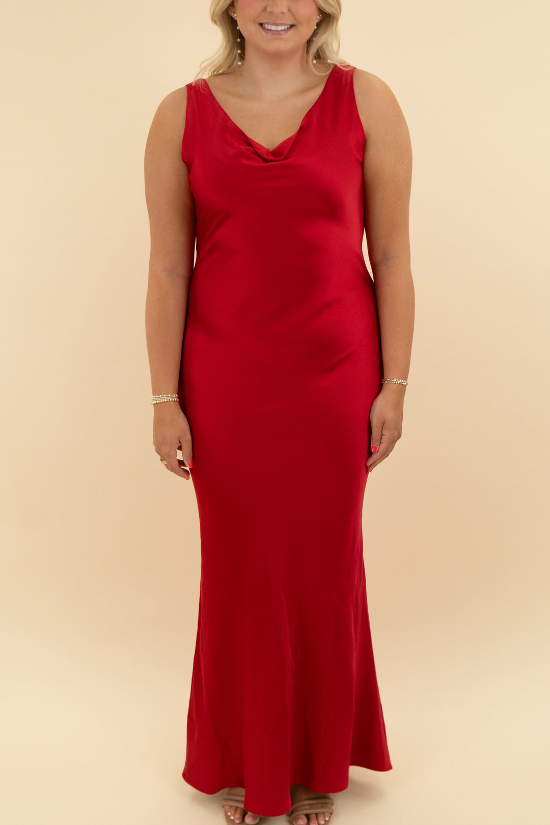norma kamali red satin dress (40)