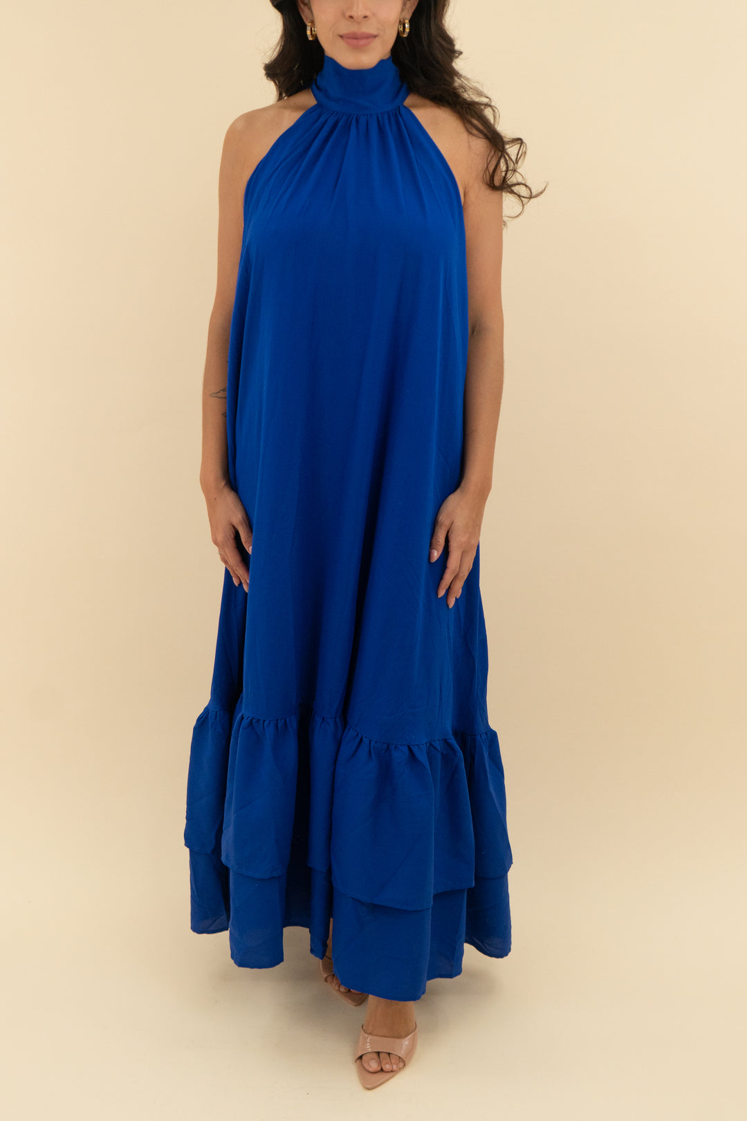 aura royal blue maxi dress (xs)
