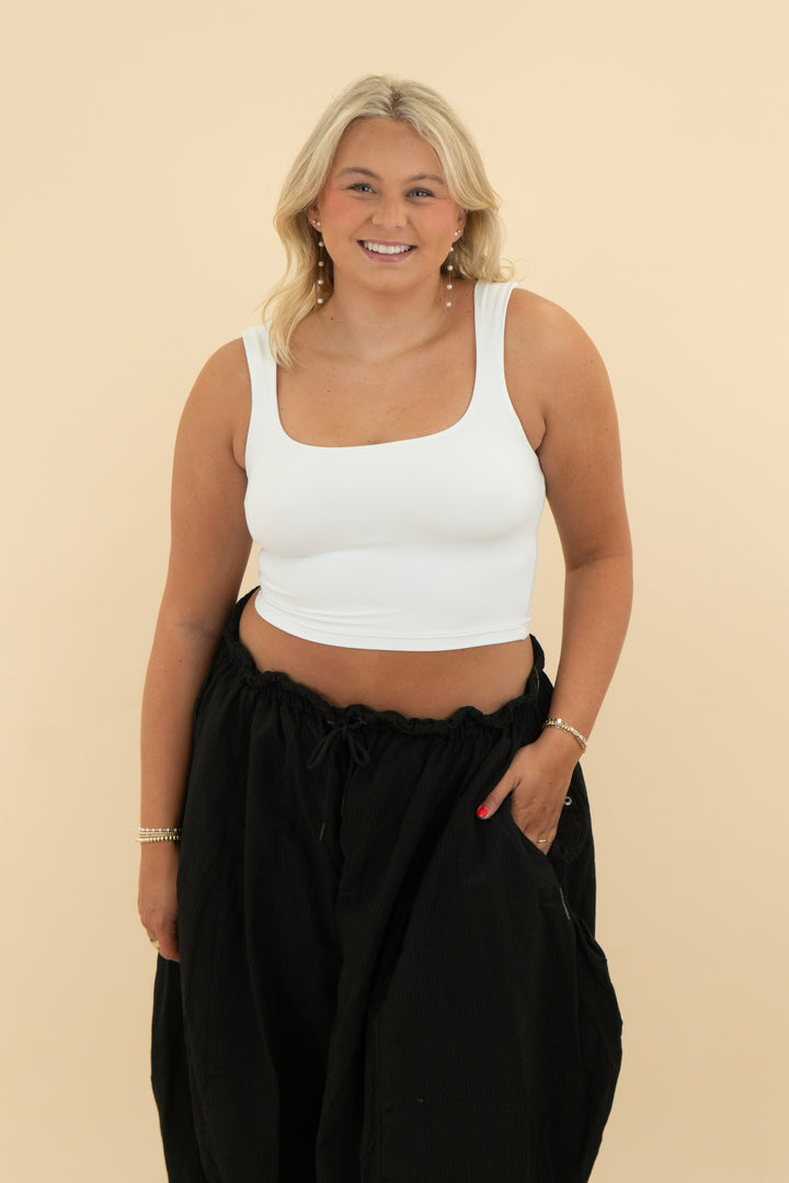 athleta white tank (m)