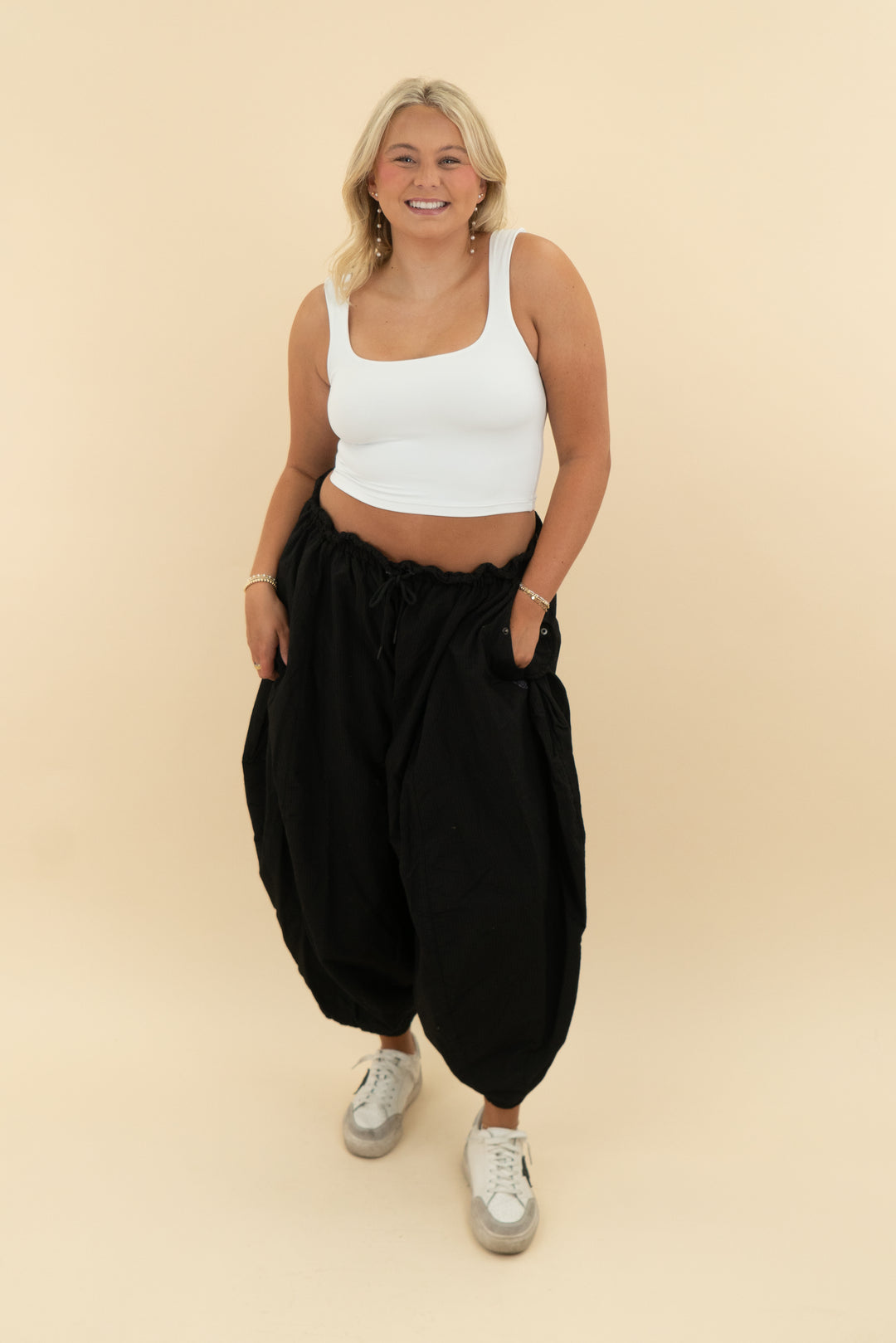 free people movement black flare balloon pant NWT (m)