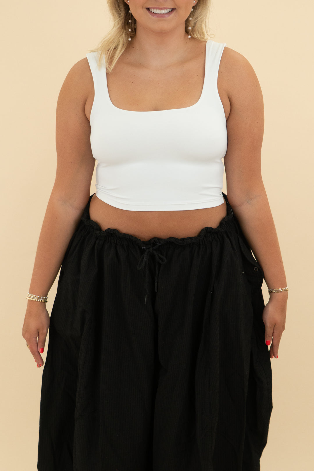 athleta white tank (m)