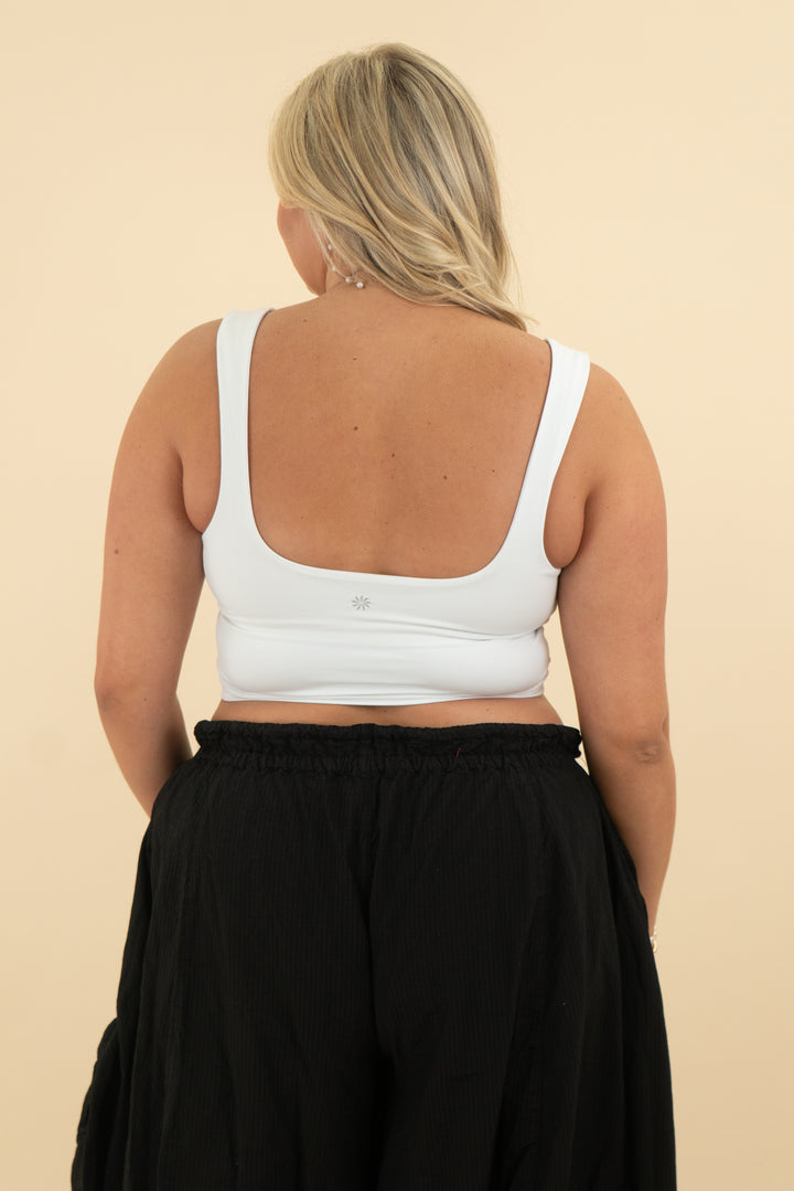 athleta white tank (m)