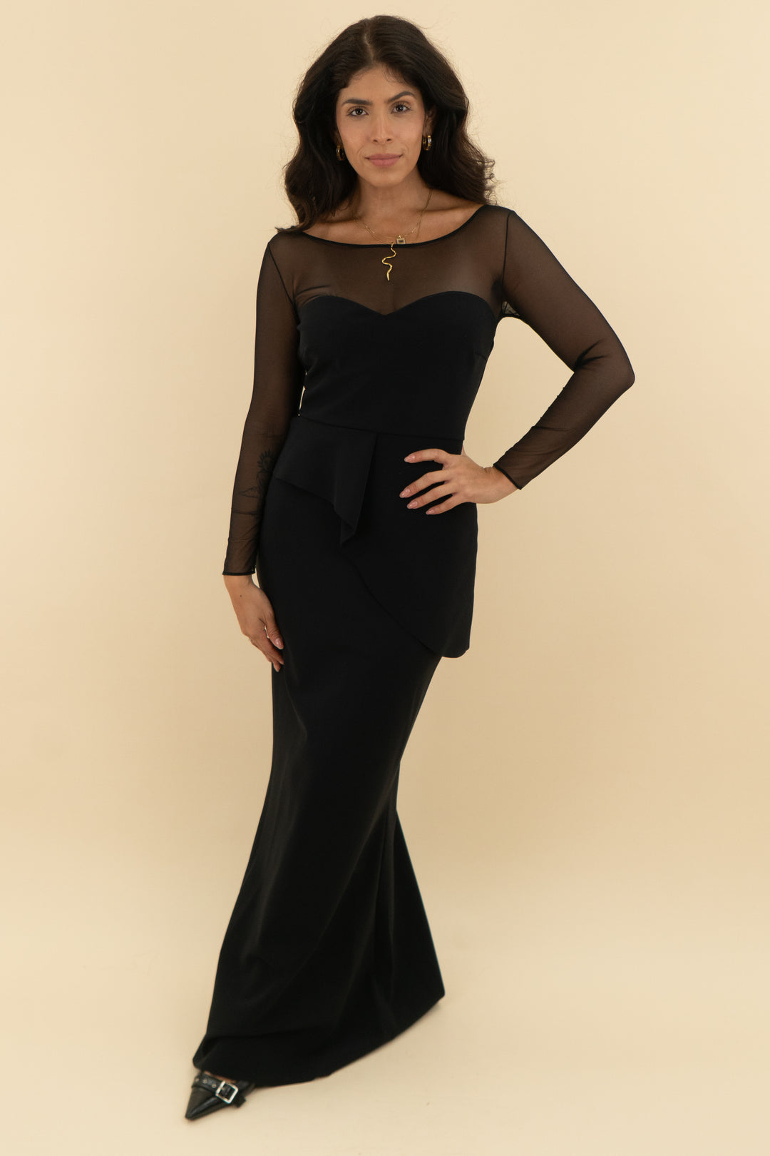chiara boni black maxi (l)