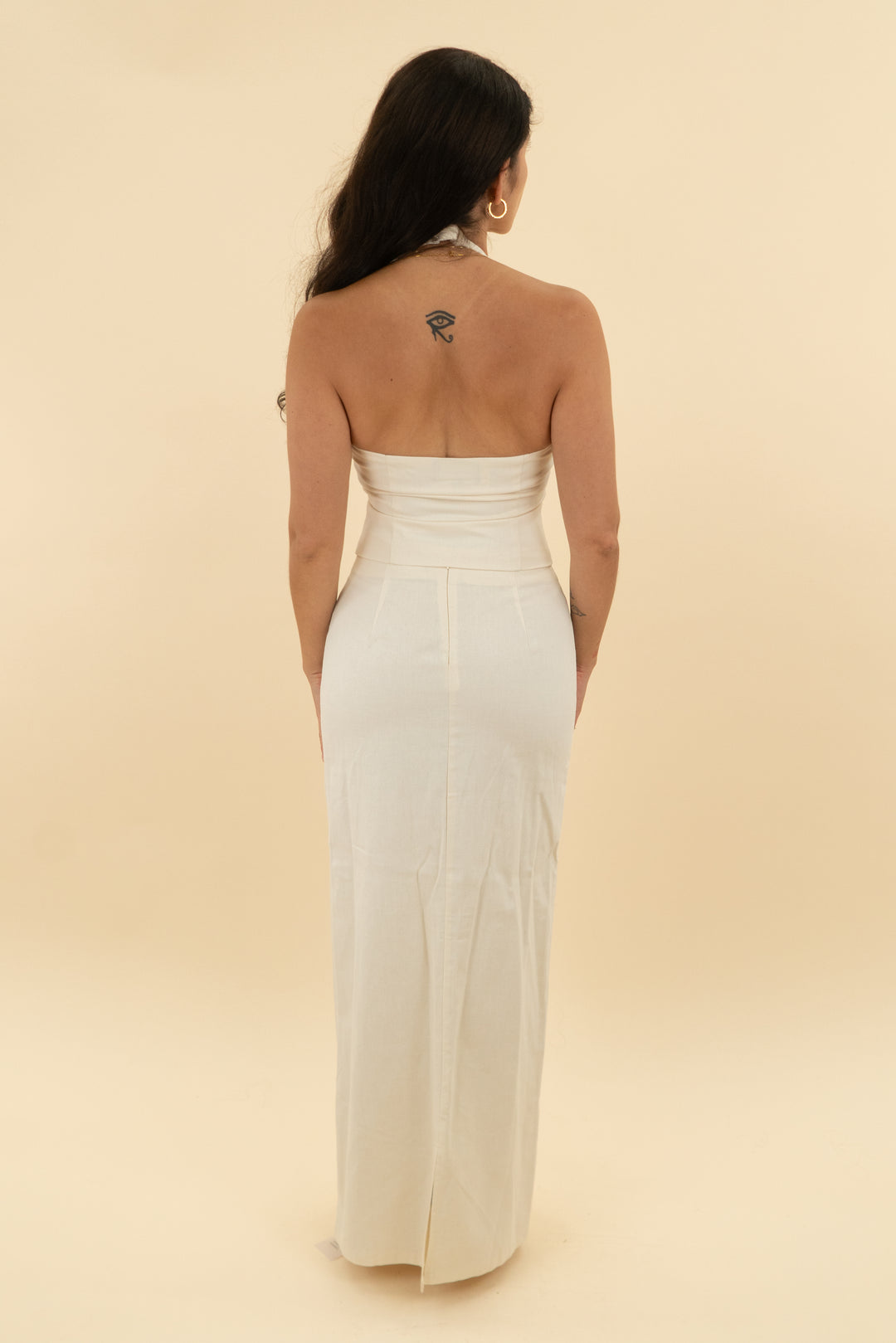 all the ways cream halter vest and midi (s)