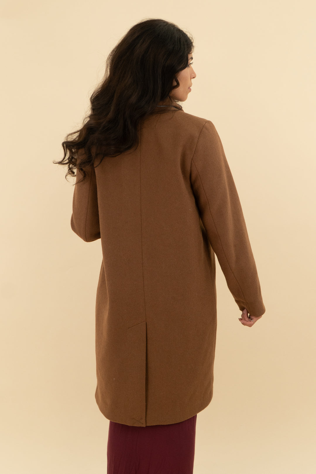 abercrombie & fitch brown coat (m)