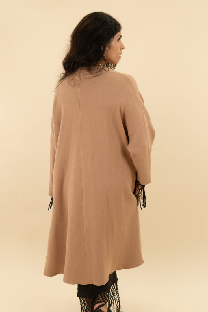 sndys camel oversized cardigan (s)