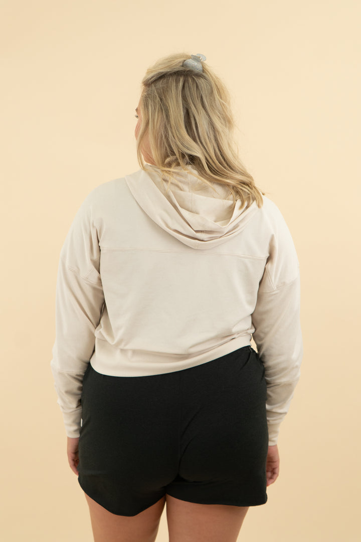 vuori cream half zip (l)
