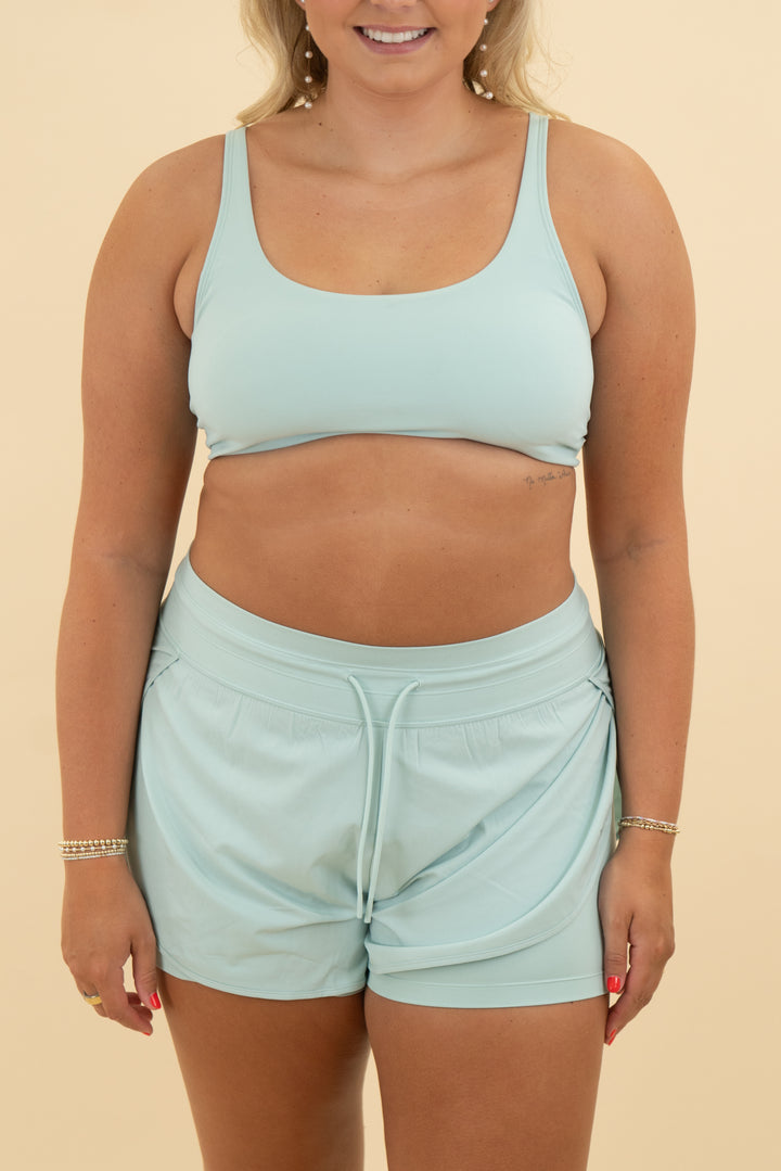 vuori icy blue sports bra (l)
