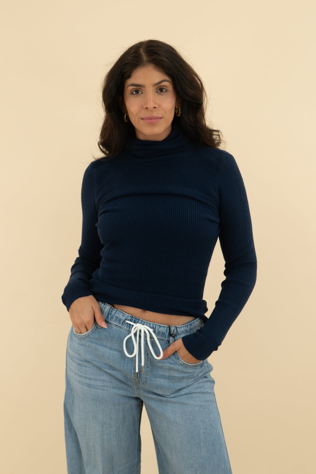 suuksess navy turtleneck (s)