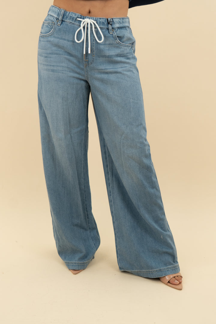 hidden denim highrise extra wide leg soft pant nwt (26; retail $80)