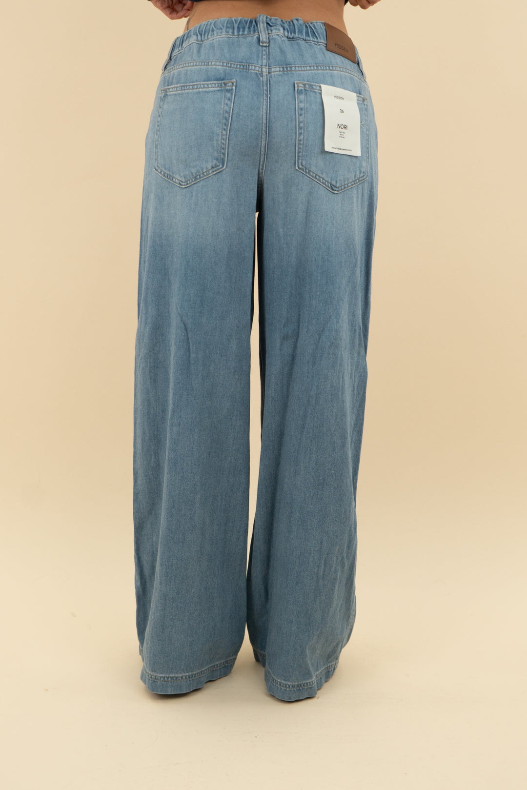 hidden denim highrise extra wide leg soft pant nwt (26; retail $80)