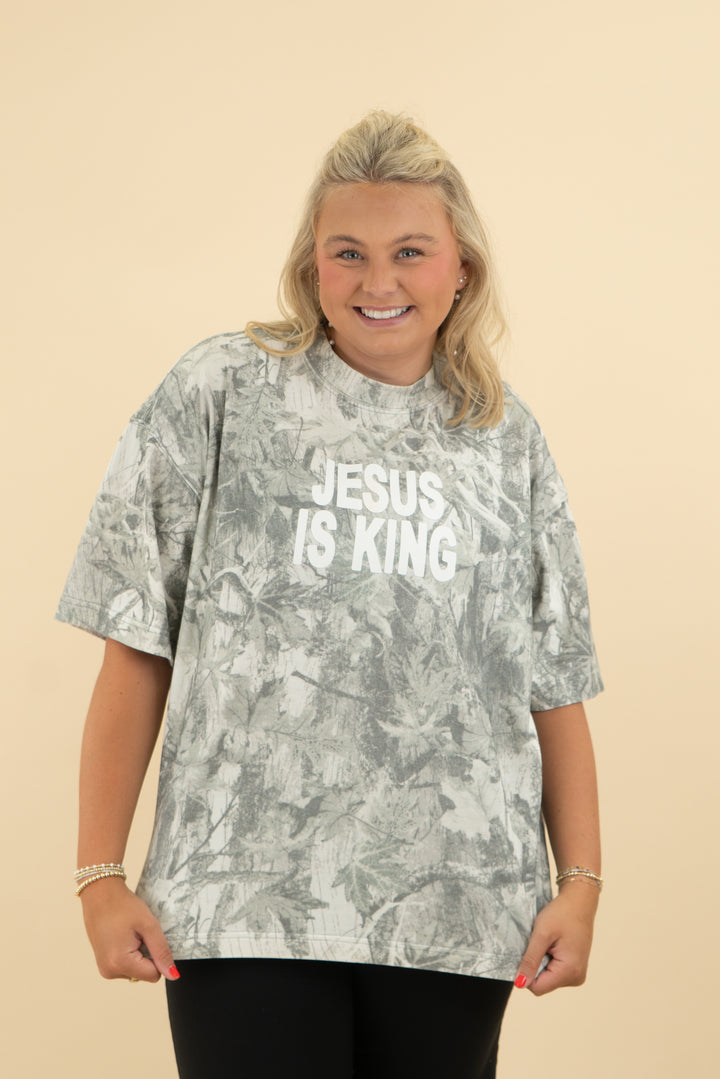 4610 camo jesus is king tee (xl)