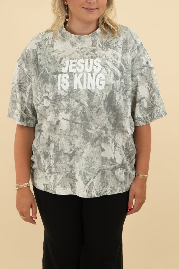 4610 camo jesus is king tee (xl)