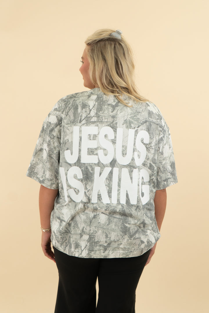 4610 camo jesus is king tee (xl)