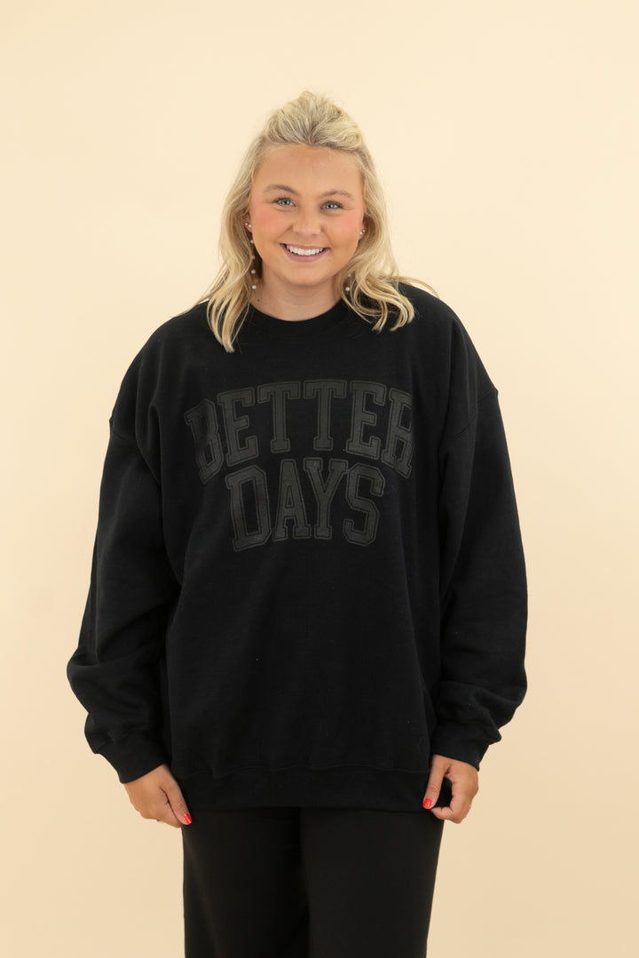 better days black sweatshirt (xl)