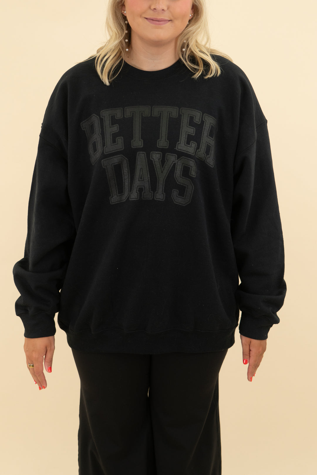better days black sweatshirt (xl)