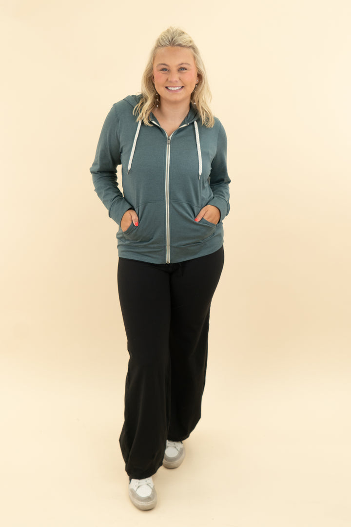 vuori turquoise zip up (xl)