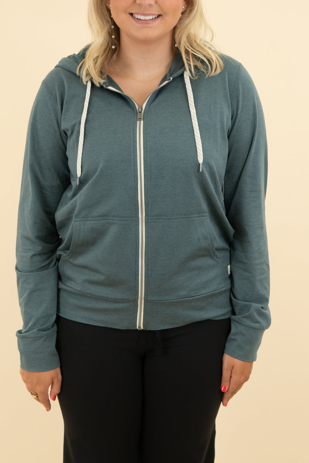 vuori turquoise zip up (xl)