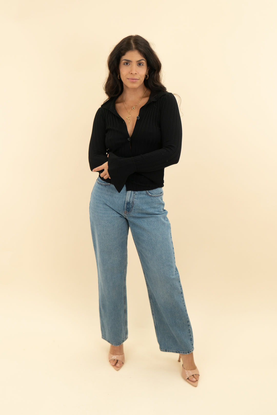 more to come black button top (s)