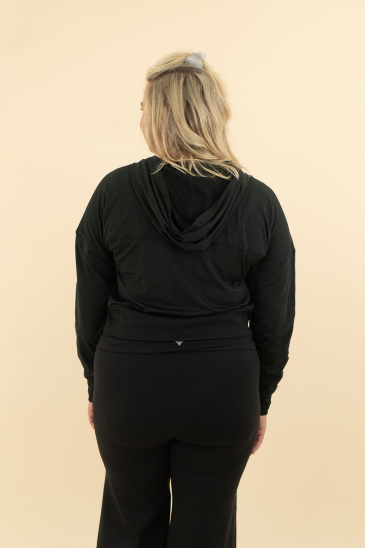 vuori black half zip (l)