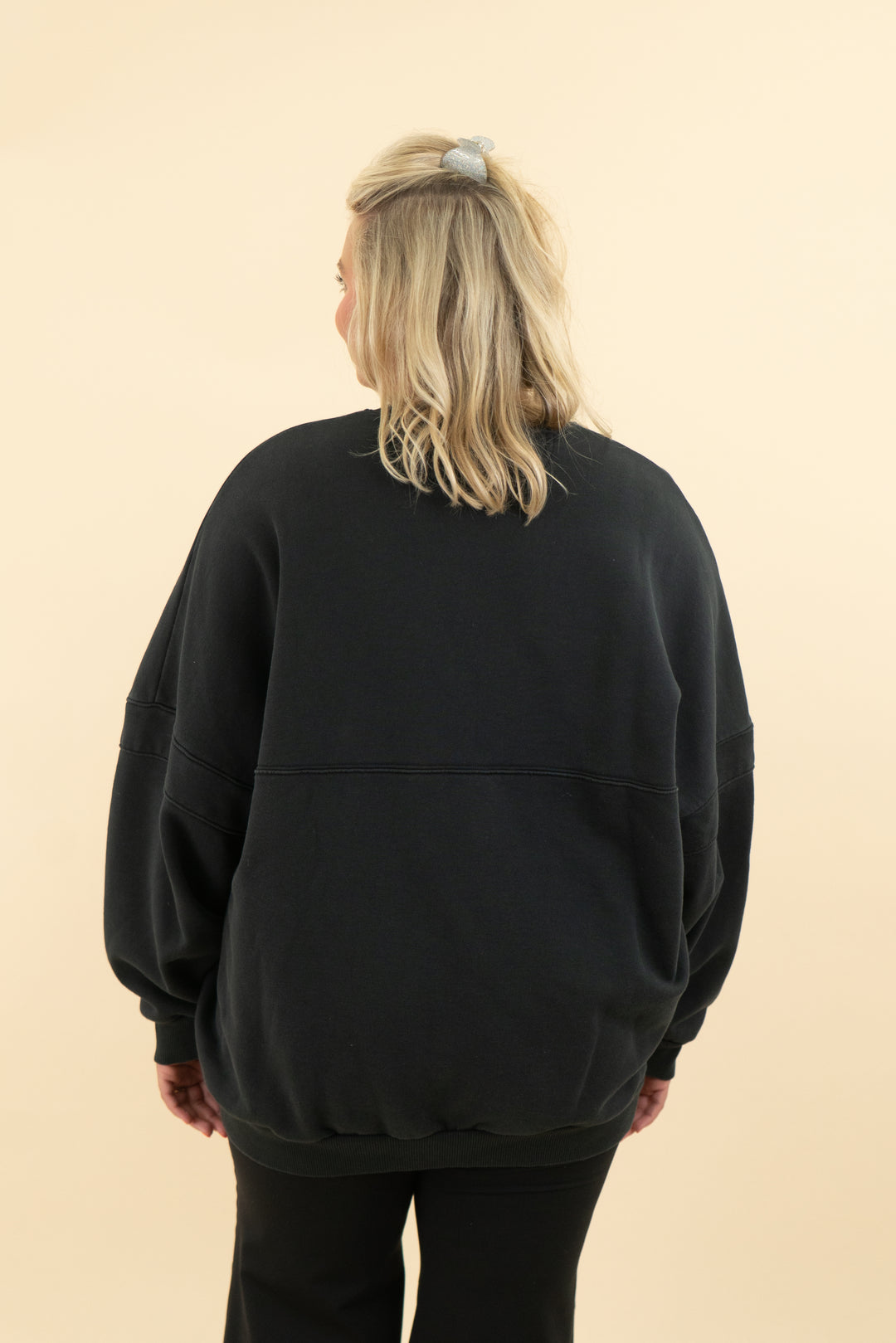 anine bing x reebok black crew neck (l)