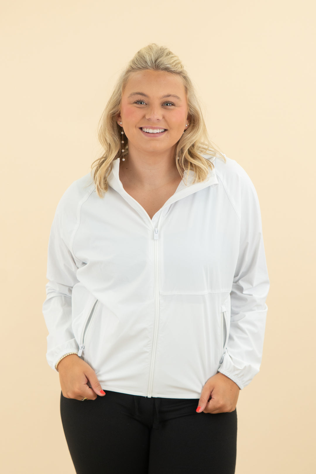 vuori white jacket (m)