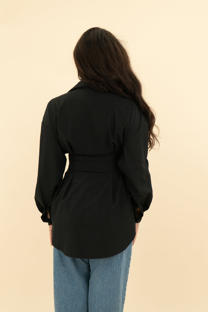 priceless black shirt dress (s; retail $68)
