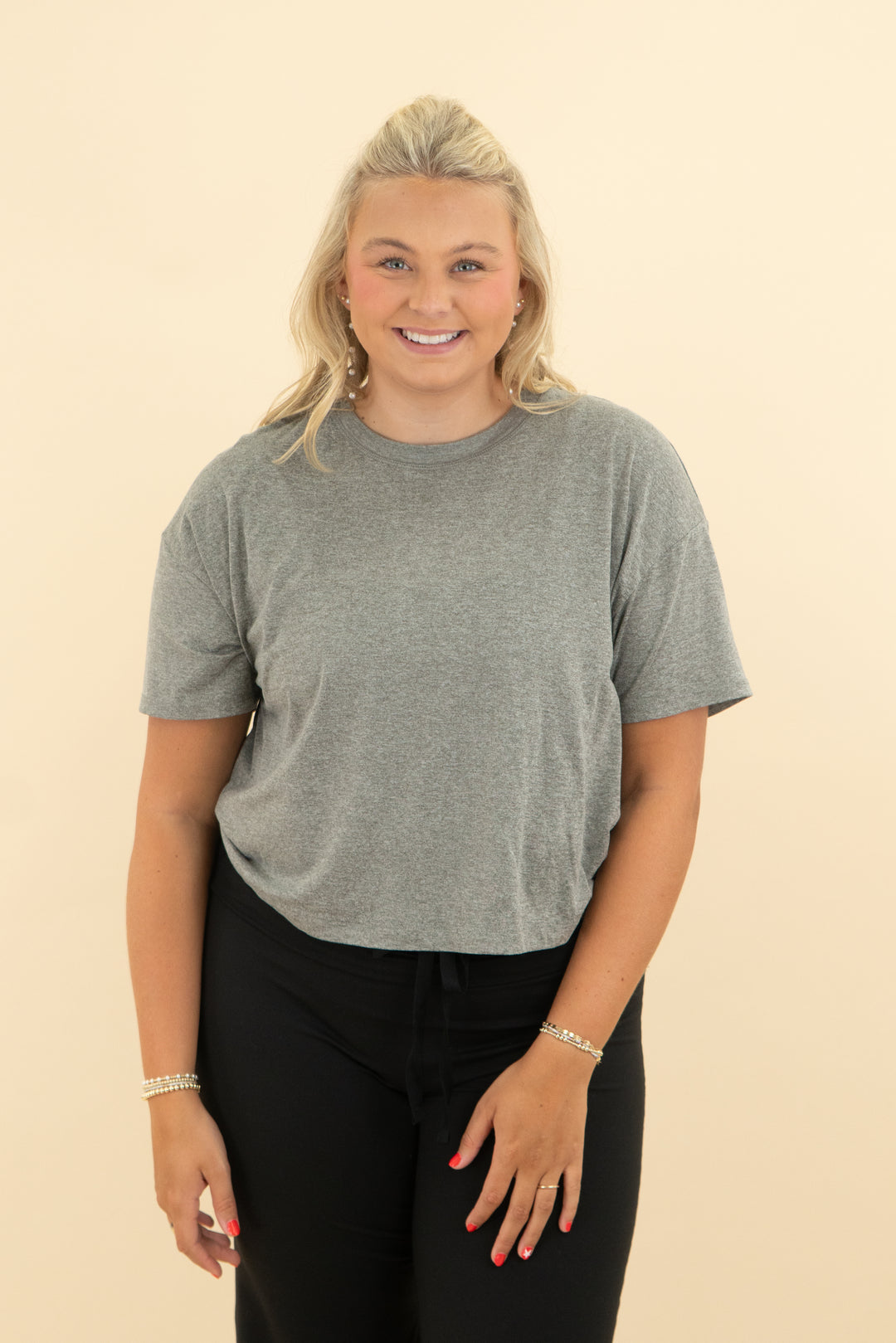 vuori dark grey tee (l)