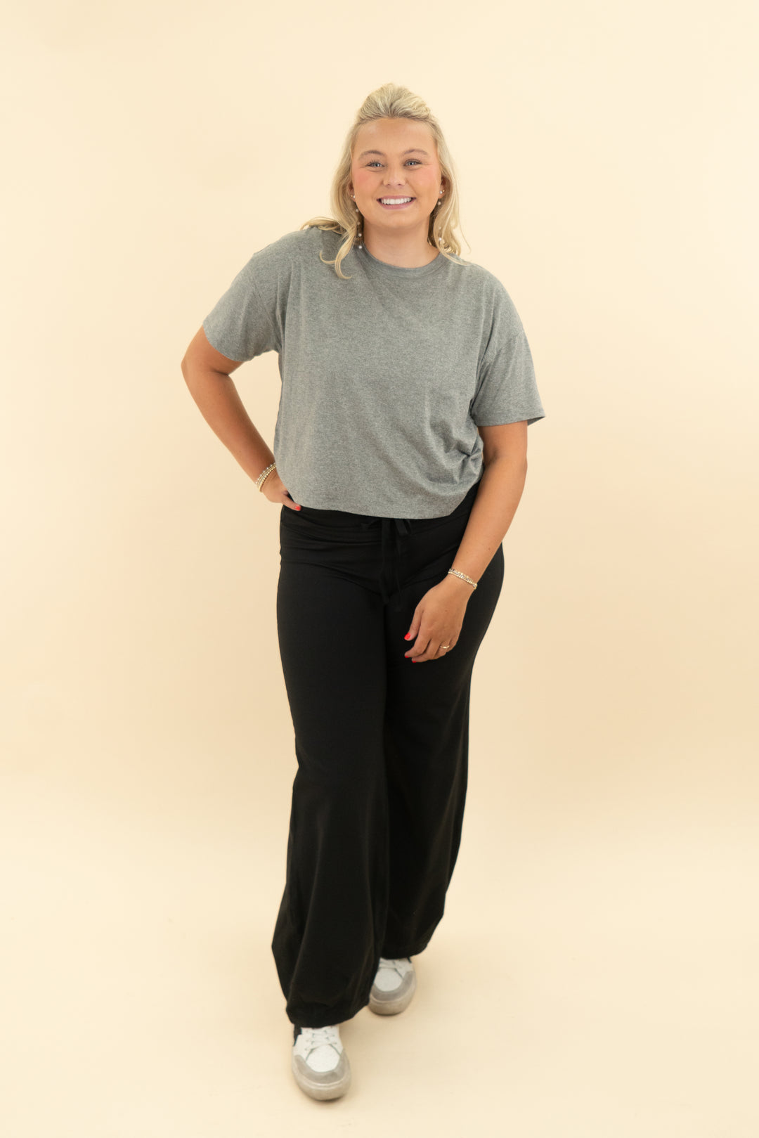 vuori dark grey tee (l)